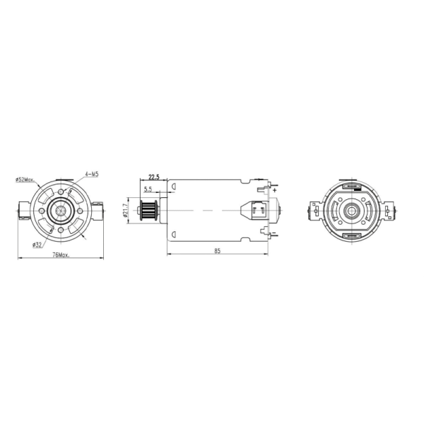 KG-8552DC23 DC Series Motor High Voltage 110W Power For Coffee Machine