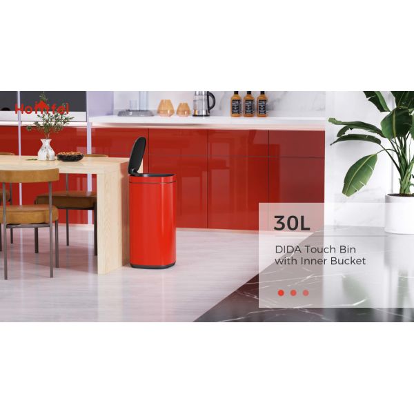 30L 40L 50L Household Office Touch Garbage Can Big Capacity Standing Press Design