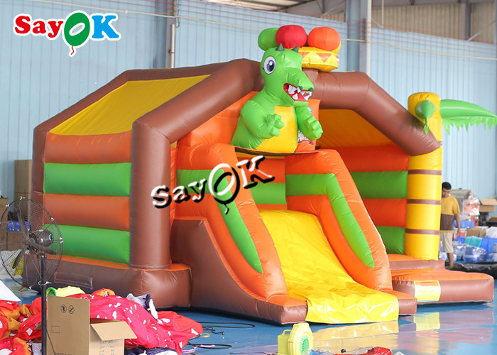 5m 16.5ft Animals Theme Commercial Bouncy Castle With Blower