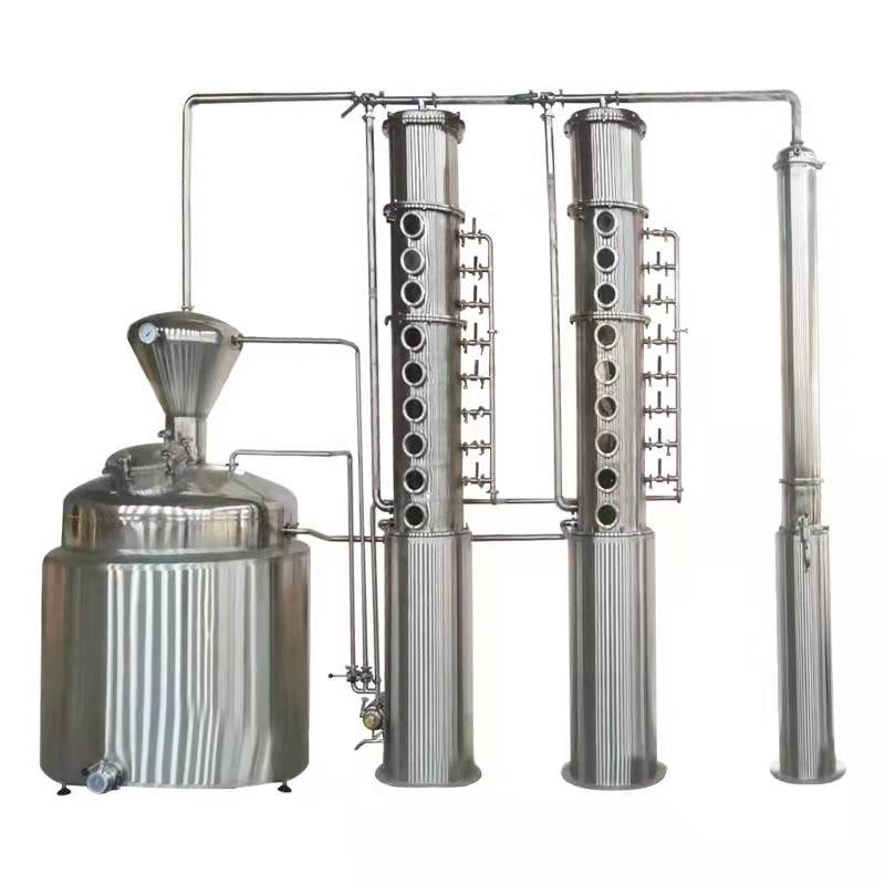 2000lt Red Copper Alcohol Distillation Column Equipment for Processing Types Alcohol
