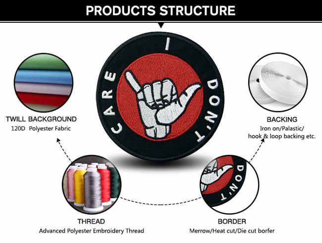 Customized Velcro Tactical Outfitters Patches 3D Embroidery 9C Color