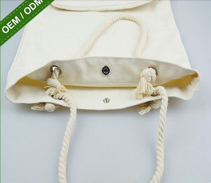 Reusable 100% Cotton Canvas Bag Canvas Tote Bags Convenient Environmentally Grocery Shopping Bags,zipper canvas bag cott