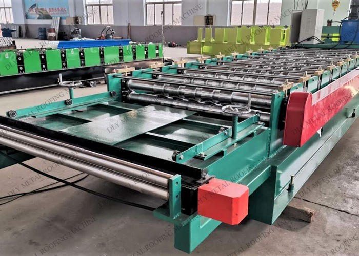 Automatic 80mm Trapezoidal Roll Forming Machine 380V Glazed Tile Making Machine
