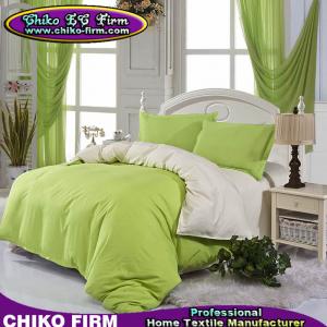 Quality Bed Set Soft Color Fadeness Plain Colors AB Side Design Bedding Set wholesale