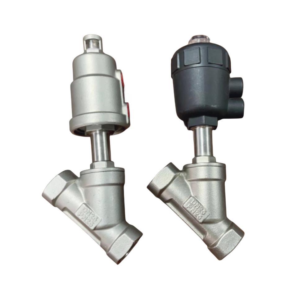 Stainless Steel Regulating Pneumatic Angle Seat Valve with Thread Connection