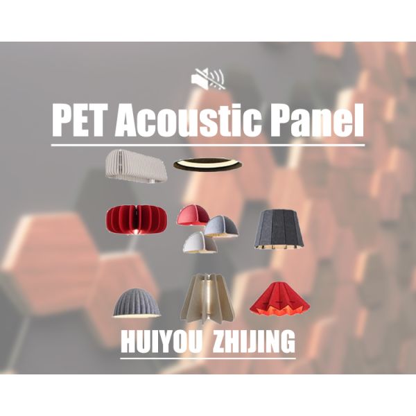 Restaurant Decoration Acoustic Lighting PET Acoustic Ceiling Light Fixtures Customized