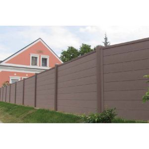 Quality CWF06 Waterproof WPC Fence Panel Boards Non Toxic Pollution 1800x1800mm wholesale