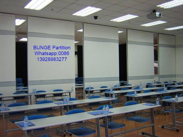 Meeting Room Sound Proof Partitions / 2000mm Height Hanging Sliding Partition