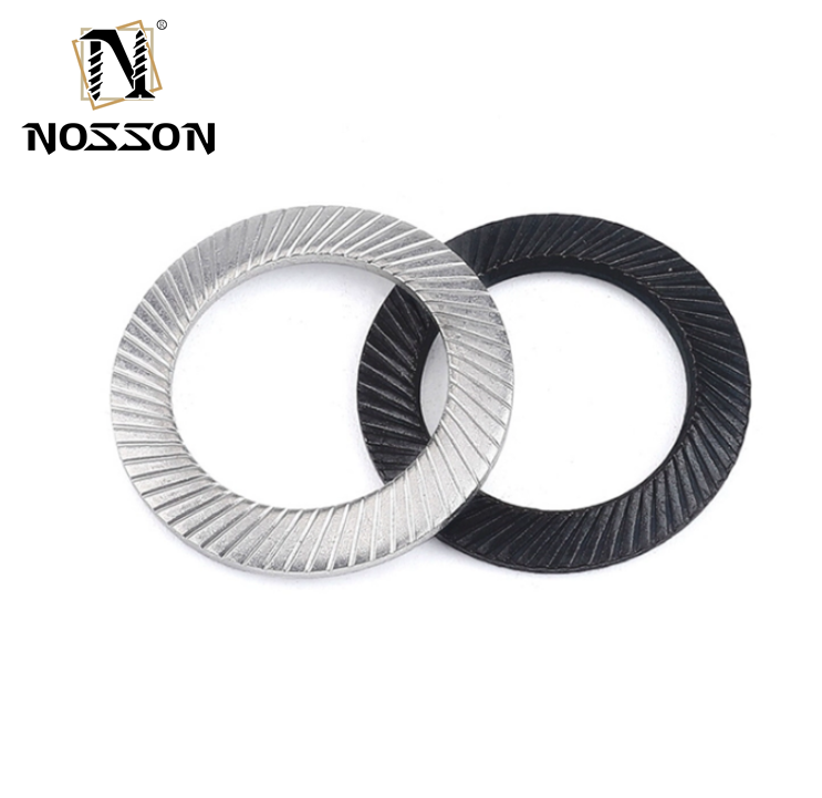 Enhance Your Food and Beverage Machinery with Black Finish Din9250 Serrated Knurled Safety Lock Washers M3-M30 Standard JIS