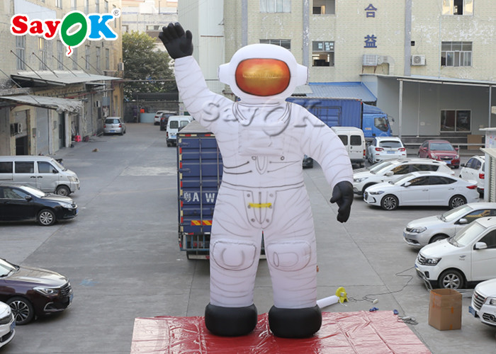 Oxford Cloth 10m Inflatable Astronaut Cartoon Characters With Air Blower