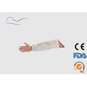 Quality Polypropylene White Arm Sleeve , Lightweight Disposable Arm Sleeve Cover wholesale