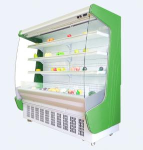 China Commercial supermarket multi deck refrigeration refrigerated wall cabinet multideck open chiller for fruits and vegetab on sale