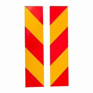 China OEM Yellow Red Reflective Marker Board Rear Marking Plate Vehicle Safety on sale