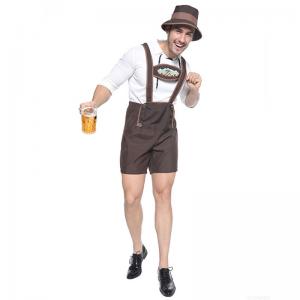 China Bavarian German Beer Festival Cosplay Adult Plus Size Halloween Costumes Set with Hat on sale