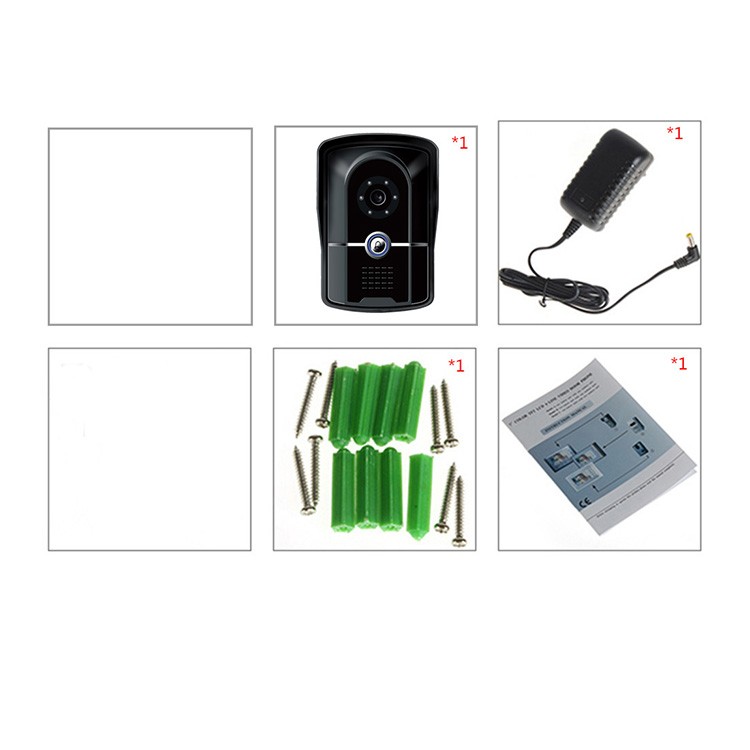 110 - 240 V Wireless Intercom Doorbell , 0.47 Kg Villa Home Video Intercom