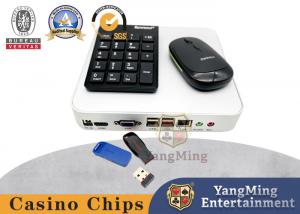 China Stainless Steel Silver Mini Computer Console Poker Casino Table Baccarat Game System Host on sale