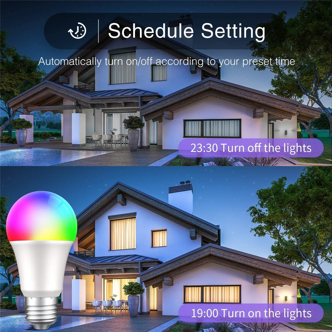A70 RGB+CCT Smart Bulb