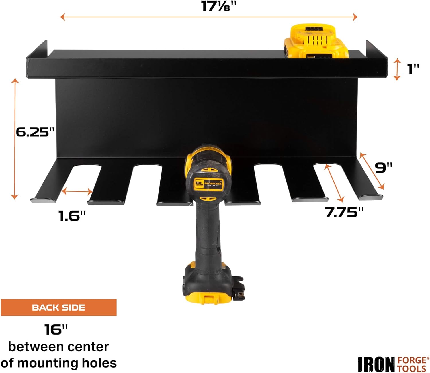 Customized Logo Accepted Heavy Duty Tool Storage Organizer Holder Floating Tool Shelf