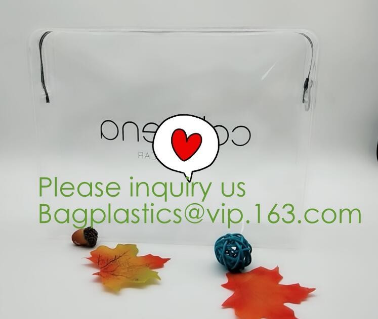 Zipper Pvc Zipper Bags For Make-up Brushes Sets,Eco Friendly clear plastic EVA PVC black zipper Cosmetic Bag eco frinedl