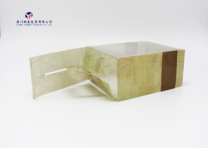 Rectangle Hard Plastic Box Packaging Handle On Top Deisgn Easy To Carry