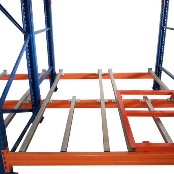 Simple Assembly Heavy Duty Gravity Push Back Rack For High-efficient Operation