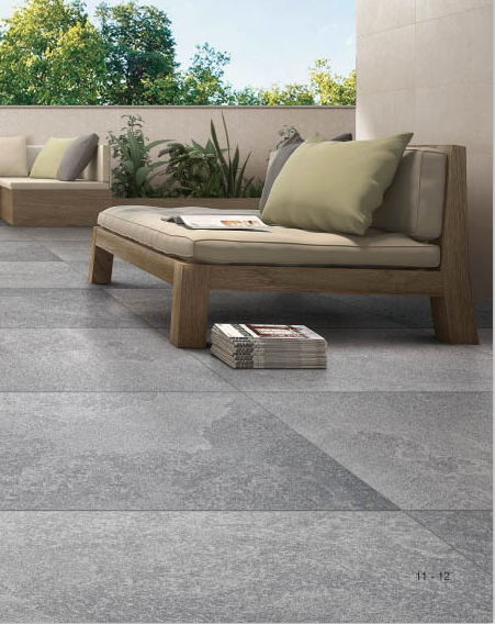 Matt Surface Modern Porcelain Tile Non Slip 24 X 24 Inches Grey Color