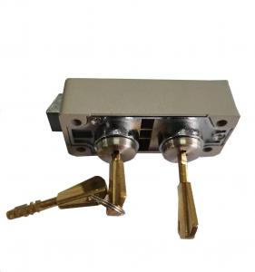 China Durable Copper Dual Keys Safe Deposit Box Lock With UL Listed on sale