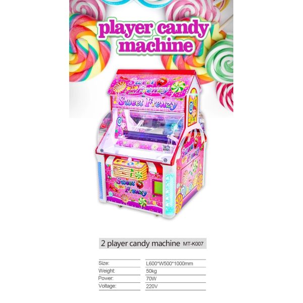 L1.5 * W1.5 * H1.3m Candy Arcade Machine , Kids 200W Street Vending Machines