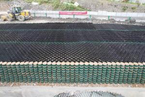 Quality Plastic PP Geocell Earth Retention Structures Smooth/Perforated Geocell For Steep Slopes Retaining Wall wholesale