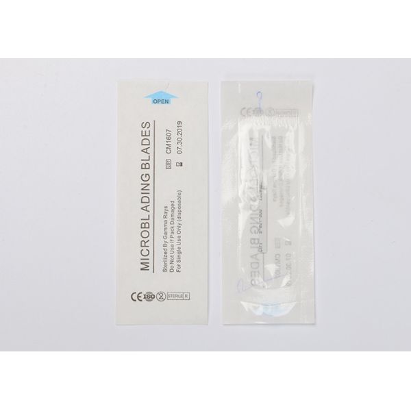 0.25mm Slope / Curve Flex Microblading Blades EOG Sterilization OEM