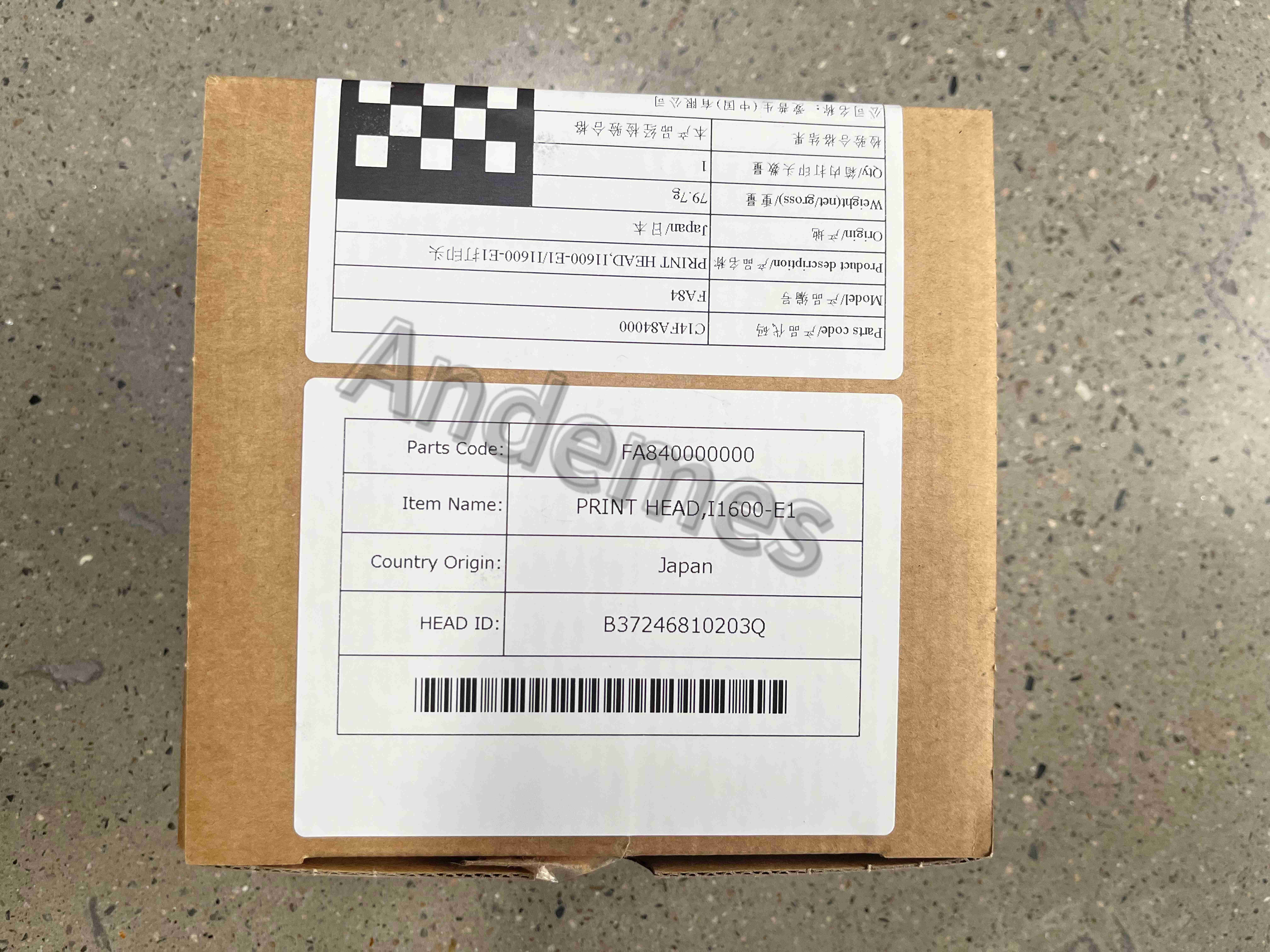 Epson I1600 Printhead For Epson UV DTF Printer Andemes Original Print Head I1600 A1 E1 U1