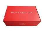 Luxury Red Paper Gift Box , Corrugated Packaging Box For Hats / Decoration