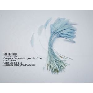 FEDEX Shipping for Millinery Supplies Stripped Coque Feather