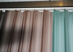 Quality Architectural 3mm Aperture Cascade Coil Drapery Aluminum Decorative Mesh Curtain For Ceiling wholesale