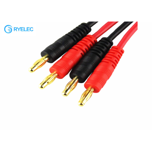 Durable Custom Cable Assemblies EC3 Male To 4mm Banana Charger Splitter Cable