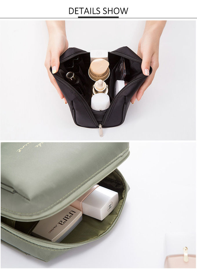 L16*D9*H13CM Travel Sublimation Polyester Makeup Brush Bag