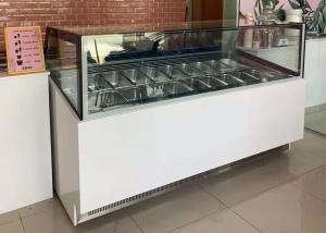 China Commercial Ice Cream Display Freezer Scoop Gelato Ice Cream Showcase on sale