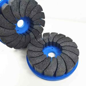 Buy cheap Round Composite Hub Disc Deburring Brushes Silicon Carbide Filament from wholesalers
