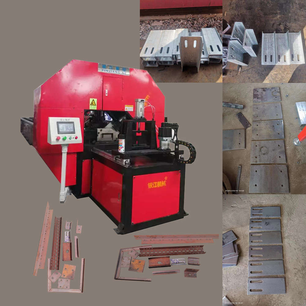 300 Ton Hydraulic Punching And Shearing Machine PLC Controlled H Beam