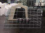 Acid Resistance Height 183cm Plastic Calf Shelters With Galvanized Net