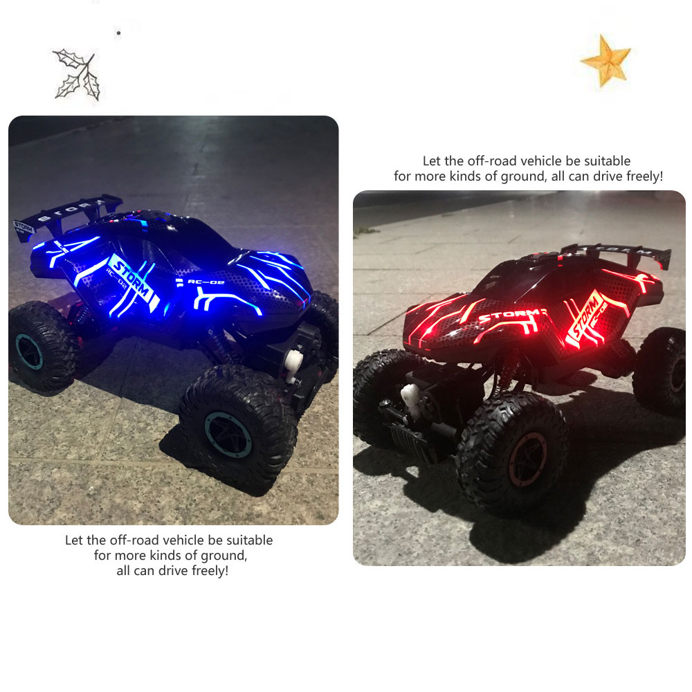 Large Alloy RC Car with Front and Rear Shock Absorbers Electric Off-Road Climbing Car