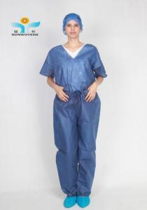 Quality 50gsm Disposable Scrub Suit For Nurses CE FDA ISO certificate wholesale