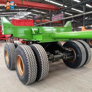 China Trees Transport Big Capacity 60T Log Loader Trailer With Crane in Tractor on sale