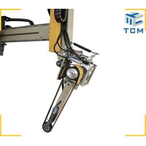 Steel Metal Dished End Polishing Machine Vertical Tank Grinding Automatic