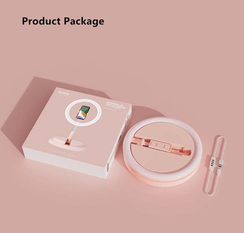 No Shadow 58cm 10.24 Inch Makeup Light With Phone Holder