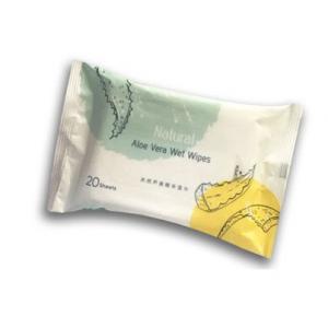 Quality Skin Cleansing Natural Aloe Vera Wet Wipes For Hands / Face wholesale