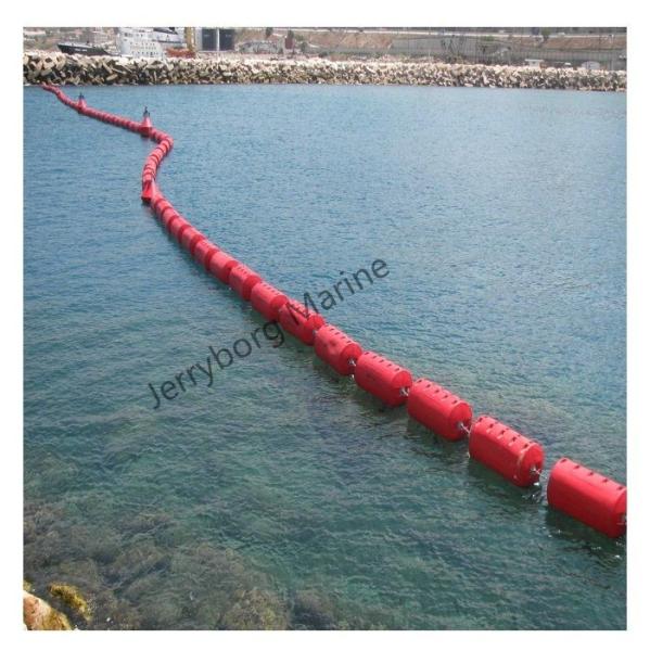 Cheap HDPE pipe floater warning floating barrier line for sale