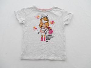 China Short Sleeve Baby Girl Tees Lovely Girl Print on sale