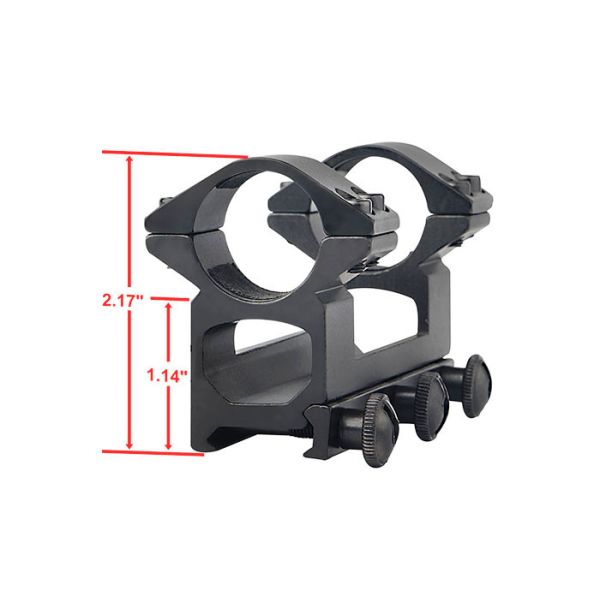 25.4mm Weaver Mount Rings , Weaver Tactical Rings 150g Net Weight For Hunting