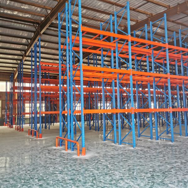 Combination Structure Industrial Racks For Warehouse Orange Blue Grey Green Color